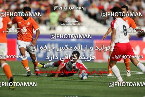 1202846, لیگ برتر فوتبال ایران، Persian Gulf Cup، Week 1، First Leg، 2008/08/04، Tehran، Azadi Stadium، Saipa 0 - ۱ Persepolis