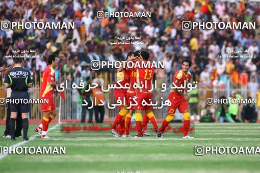 1206090, Ahvaz, [*parameter:4*], لیگ برتر فوتبال ایران، Persian Gulf Cup، Week 5، First Leg، Foulad Khouzestan 3 v 2 Persepolis on 2008/10/18 at Takhti Stadium Ahvaz