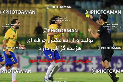 1254035, Abadan, , لیگ برتر فوتبال ایران، Persian Gulf Cup، Week 7، First Leg، Sanat Naft Abadan 1 v 2 Paykan on 2018/09/21 at Takhti Stadium Abadan