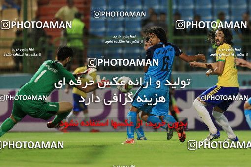 1254089, Abadan, , لیگ برتر فوتبال ایران، Persian Gulf Cup، Week 7، First Leg، Sanat Naft Abadan 1 v 2 Paykan on 2018/09/21 at Takhti Stadium Abadan