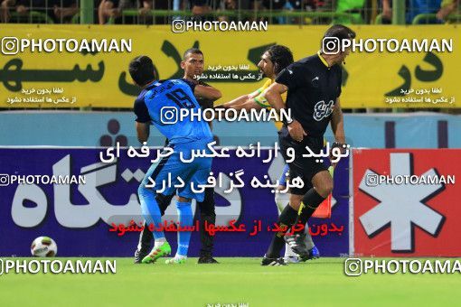 1254130, Abadan, , لیگ برتر فوتبال ایران، Persian Gulf Cup، Week 7، First Leg، Sanat Naft Abadan 1 v 2 Paykan on 2018/09/21 at Takhti Stadium Abadan