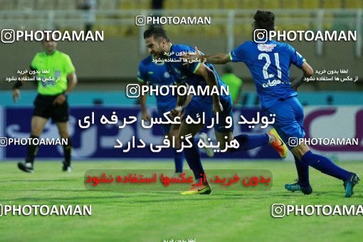 1254639, Ahvaz, , لیگ برتر فوتبال ایران، Persian Gulf Cup، Week 7، First Leg، Esteghlal Khouzestan 1 v 0 Zob Ahan Esfahan on 2018/09/22 at Ahvaz Ghadir Stadium