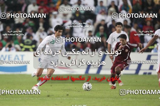 1280501, مرحله نیمه نهایی بازی های آسیایی 2006 قطر، 1385/09/21، ، دوحه، ورزشگاه السد، قطر ۲ - ۰ ایران