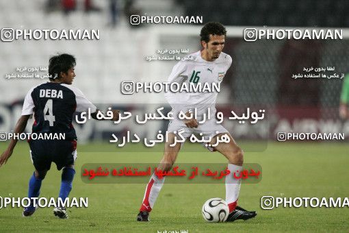 1283322, Doha, , بازی های آسیایی 2006 قطر, Group stage,  0 v 2 Iran on 2006/12/06 at Jassim Bin Hamad Stadium
