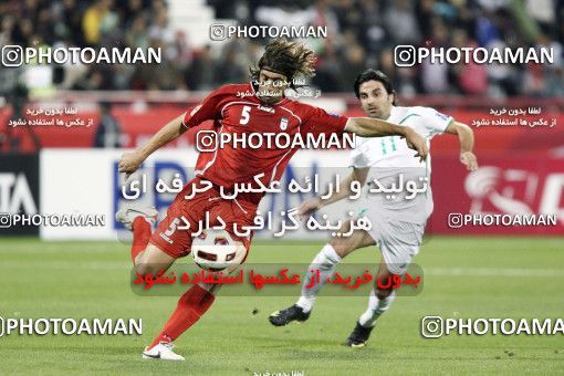 1290893, Doha, , مسابقات فوتبال جام ملت های آسیا 2011 قطر, Group stage, Iraq 1 v 2 Iran on 2011/01/11 at Al RayyanStadium
