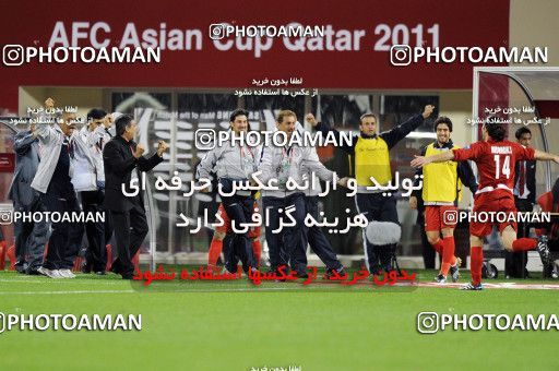 1290665, Doha, , مسابقات فوتبال جام ملت های آسیا 2011 قطر, Group stage, Iraq 1 v 2 Iran on 2011/01/11 at Al RayyanStadium