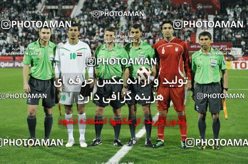 1291153, Doha, , مسابقات فوتبال جام ملت های آسیا 2011 قطر, Group stage, Iraq 1 v 2 Iran on 2011/01/11 at Al RayyanStadium