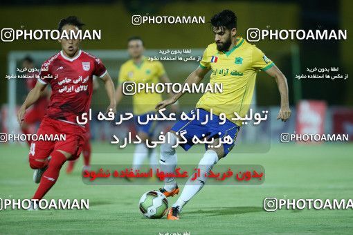 1294551, Abadan, , لیگ برتر فوتبال ایران، Persian Gulf Cup، Week 9، First Leg، Sanat Naft Abadan 2 v 1 Tractor Sazi on 2018/10/20 at Takhti Stadium Abadan