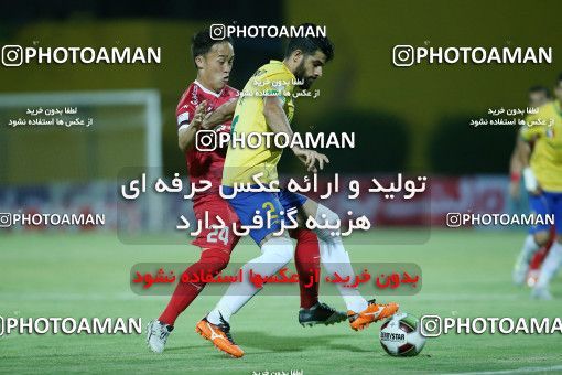 1294543, Abadan, , لیگ برتر فوتبال ایران، Persian Gulf Cup، Week 9، First Leg، Sanat Naft Abadan 2 v 1 Tractor Sazi on 2018/10/20 at Takhti Stadium Abadan