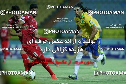 1294544, Abadan, , لیگ برتر فوتبال ایران، Persian Gulf Cup، Week 9، First Leg، Sanat Naft Abadan 2 v 1 Tractor Sazi on 2018/10/20 at Takhti Stadium Abadan