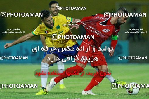 1294728, Abadan, , لیگ برتر فوتبال ایران، Persian Gulf Cup، Week 9، First Leg، Sanat Naft Abadan 2 v 1 Tractor Sazi on 2018/10/20 at Takhti Stadium Abadan