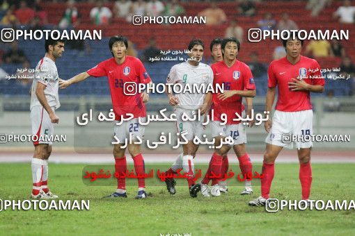 1299858, مسابقات فوتبال جام ملت های آسیا 2007 مالزی، مرحله یک چهارم نهایی، 1386/04/31، ، کوالالامپور، ورزشگاه بوکیت جلیل، کره جنوبی (۴) ۰ - ایران (۲) ۰