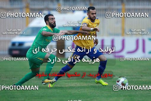 1308923, Masjed Soleyman, , لیگ برتر فوتبال ایران، Persian Gulf Cup، Week 12، First Leg، Naft M Soleyman 1 v 1 Sanat Naft Abadan on 2018/11/11 at Behnam Mohammadi Stadium