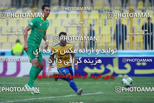 1308783, Masjed Soleyman, , لیگ برتر فوتبال ایران، Persian Gulf Cup، Week 12، First Leg، Naft M Soleyman 1 v 1 Sanat Naft Abadan on 2018/11/11 at Behnam Mohammadi Stadium