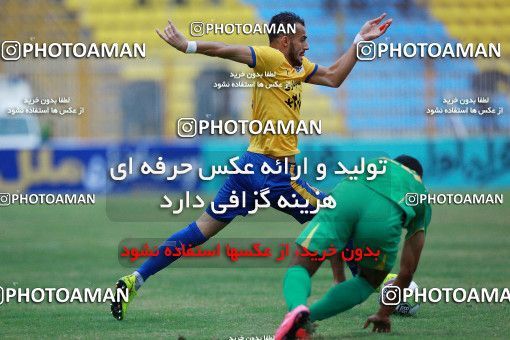 1308897, Masjed Soleyman, , لیگ برتر فوتبال ایران، Persian Gulf Cup، Week 12، First Leg، Naft M Soleyman 1 v 1 Sanat Naft Abadan on 2018/11/11 at Behnam Mohammadi Stadium
