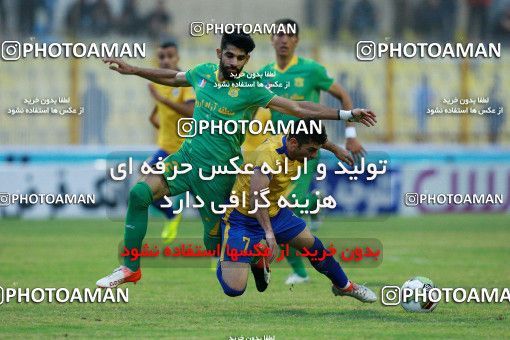 1308844, Masjed Soleyman, , لیگ برتر فوتبال ایران، Persian Gulf Cup، Week 12، First Leg، Naft M Soleyman 1 v 1 Sanat Naft Abadan on 2018/11/11 at Behnam Mohammadi Stadium