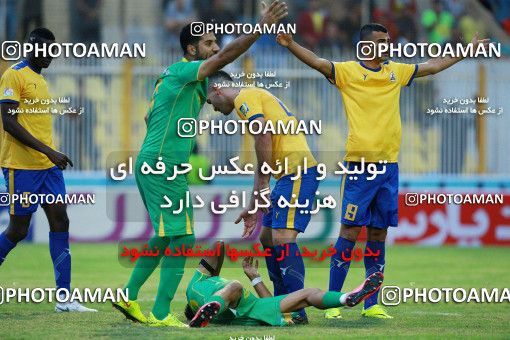 1308823, Masjed Soleyman, , لیگ برتر فوتبال ایران، Persian Gulf Cup، Week 12، First Leg، Naft M Soleyman 1 v 1 Sanat Naft Abadan on 2018/11/11 at Behnam Mohammadi Stadium