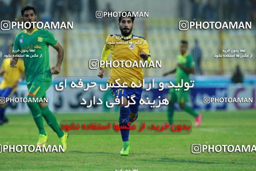 1308899, Masjed Soleyman, , لیگ برتر فوتبال ایران، Persian Gulf Cup، Week 12، First Leg، Naft M Soleyman 1 v 1 Sanat Naft Abadan on 2018/11/11 at Behnam Mohammadi Stadium