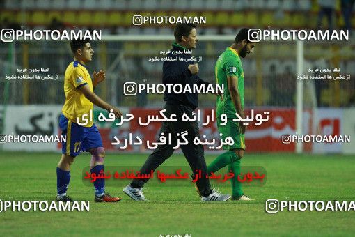 1308838, Masjed Soleyman, , لیگ برتر فوتبال ایران، Persian Gulf Cup، Week 12، First Leg، Naft M Soleyman 1 v 1 Sanat Naft Abadan on 2018/11/11 at Behnam Mohammadi Stadium