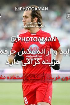 1318629, Tehran, , لیگ برتر فوتبال ایران، Persian Gulf Cup، Week 22، Second Leg، Persepolis 1 v 0 Foulad Khouzestan on 2009/01/16 at Azadi Stadium