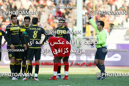 1318795, Tehran, , لیگ برتر فوتبال ایران، Persian Gulf Cup، Week 22، Second Leg، Persepolis 1 v 0 Foulad Khouzestan on 2009/01/16 at Azadi Stadium