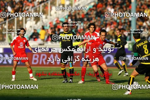 1318691, Tehran, , لیگ برتر فوتبال ایران، Persian Gulf Cup، Week 22، Second Leg، Persepolis 1 v 0 Foulad Khouzestan on 2009/01/16 at Azadi Stadium