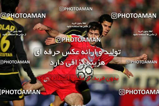 1317707, Tehran, , لیگ برتر فوتبال ایران، Persian Gulf Cup، Week 22، Second Leg، Persepolis 1 v 0 Foulad Khouzestan on 2009/01/16 at Azadi Stadium