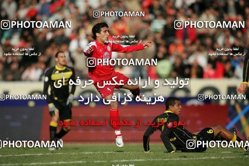 1317660, Tehran, , لیگ برتر فوتبال ایران، Persian Gulf Cup، Week 22، Second Leg، Persepolis 1 v 0 Foulad Khouzestan on 2009/01/16 at Azadi Stadium