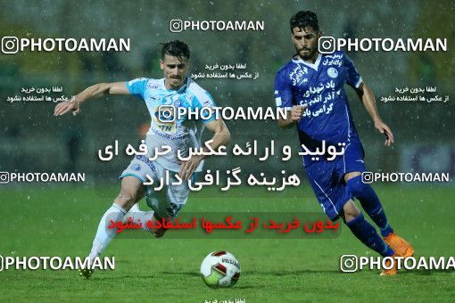 1331600, Ahvaz, , لیگ برتر فوتبال ایران، Persian Gulf Cup، Week 13، First Leg، Esteghlal Khouzestan 0 v 1 Esteghlal on 2018/11/25 at Ahvaz Ghadir Stadium