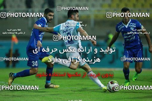 1321966, Ahvaz, , لیگ برتر فوتبال ایران، Persian Gulf Cup، Week 13، First Leg، Esteghlal Khouzestan 0 v 1 Esteghlal on 2018/11/25 at Ahvaz Ghadir Stadium
