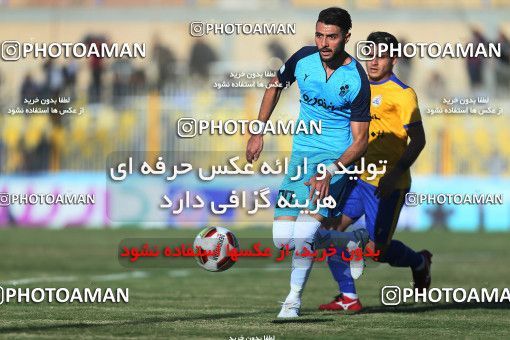 1330224, لیگ برتر فوتبال ایران، Persian Gulf Cup، Week 14، First Leg، 2018/11/30، null، Behnam Mohammadi Stadium، Naft M Soleyman 1 - 0 Paykan