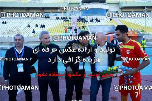 1331916, Ahvaz, , لیگ برتر فوتبال ایران، Persian Gulf Cup، Week 14، First Leg، Foulad Khouzestan 1 v 1 Zob Ahan Esfahan on 2018/11/28 at Ahvaz Ghadir Stadium