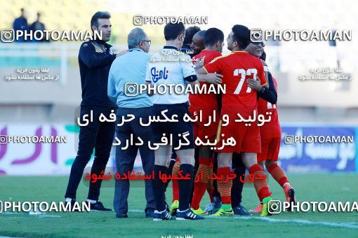 1331776, Ahvaz, , لیگ برتر فوتبال ایران، Persian Gulf Cup، Week 14، First Leg، Foulad Khouzestan 1 v 1 Zob Ahan Esfahan on 2018/11/28 at Ahvaz Ghadir Stadium