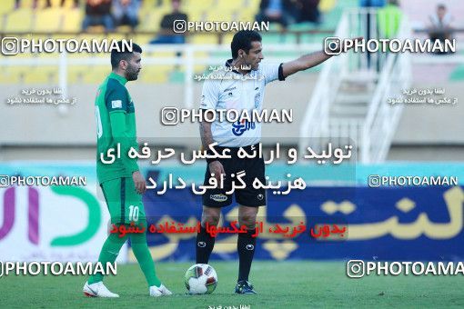 1331746, Ahvaz, , لیگ برتر فوتبال ایران، Persian Gulf Cup، Week 14، First Leg، Foulad Khouzestan 1 v 1 Zob Ahan Esfahan on 2018/11/28 at Ahvaz Ghadir Stadium