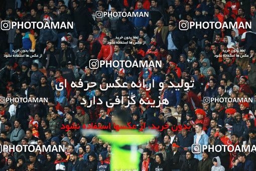 1368887, Tehran, , لیگ برتر فوتبال ایران، Persian Gulf Cup، Week 16، Second Leg، Persepolis 2 v 0 Padideh Mashhad on 2019/02/06 at Azadi Stadium