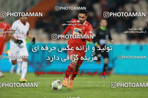 1368870, Tehran, , لیگ برتر فوتبال ایران، Persian Gulf Cup، Week 16، Second Leg، Persepolis 2 v 0 Padideh Mashhad on 2019/02/06 at Azadi Stadium