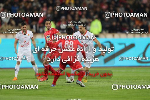 1694591, Tehran, , لیگ برتر فوتبال ایران، Persian Gulf Cup، Week 16، Second Leg، Persepolis 2 v 0 Padideh Mashhad on 2019/02/06 at Azadi Stadium