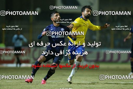 1382924, Masjed Soleyman, , لیگ برتر فوتبال ایران، Persian Gulf Cup، Week 17، Second Leg، Naft M Soleyman 1 v 1 Pars Jonoubi Jam on 2019/02/12 at Behnam Mohammadi Stadium