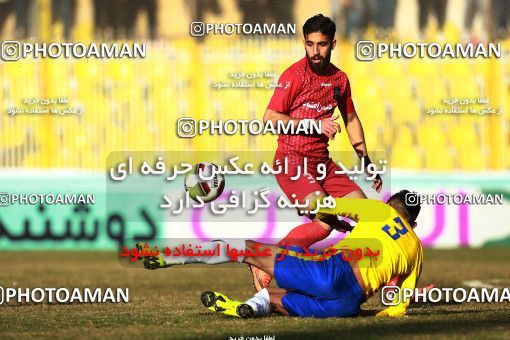 1382671, Ahvaz, , لیگ برتر فوتبال ایران، Persian Gulf Cup، Week 20، Second Leg، Naft M Soleyman 2 v 2 Nassaji Qaemshahr on 2019/03/01 at Behnam Mohammadi Stadium