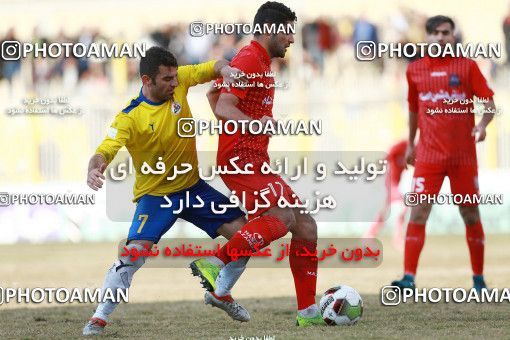 1382596, Ahvaz, , لیگ برتر فوتبال ایران، Persian Gulf Cup، Week 20، Second Leg، Naft M Soleyman 2 v 2 Nassaji Qaemshahr on 2019/03/01 at Behnam Mohammadi Stadium