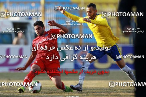 1382566, Ahvaz, , لیگ برتر فوتبال ایران، Persian Gulf Cup، Week 20، Second Leg، Naft M Soleyman 2 v 2 Nassaji Qaemshahr on 2019/03/01 at Behnam Mohammadi Stadium