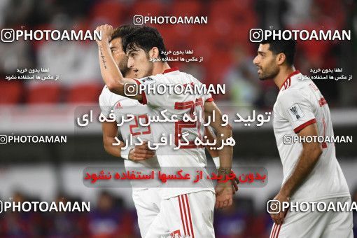 1391538, Abu Dhabi, , مسابقات فوتبال جام ملت های آسیا 2019 امارات, Quarter-final, Iran 3 v 0 China on 2019/01/24 at Mohammed bin Zayed Stadium