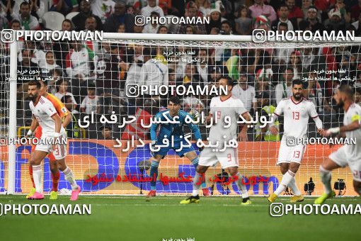1391555, Abu Dhabi, , مسابقات فوتبال جام ملت های آسیا 2019 امارات, Quarter-final, Iran 3 v 0 China on 2019/01/24 at Mohammed bin Zayed Stadium