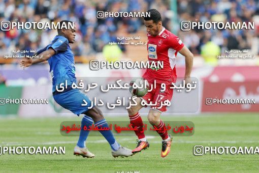 1397349, Tehran, , لیگ برتر فوتبال ایران، Persian Gulf Cup، Week 23، Second Leg، Persepolis 1 v 0 Esteghlal on 2019/03/30 at Azadi Stadium
