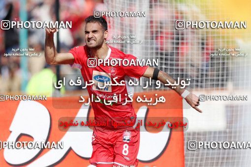 1397485, Tehran, , لیگ برتر فوتبال ایران، Persian Gulf Cup، Week 23، Second Leg، Persepolis 1 v 0 Esteghlal on 2019/03/30 at Azadi Stadium
