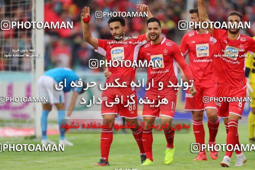 1443871, Tehran,Shahr Qods, , لیگ برتر فوتبال ایران، Persian Gulf Cup، Week 24، Second Leg، Paykan 0 v 2 Persepolis on 2019/04/04 at Shahr-e Qods Stadium
