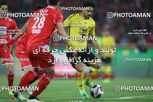 1440681, Tehran, , لیگ برتر فوتبال ایران، Persian Gulf Cup، Week 27، Second Leg، Persepolis 0 v 0 Sepahan on 2019/04/26 at Azadi Stadium