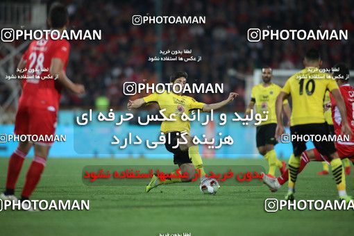 1440810, Tehran, , لیگ برتر فوتبال ایران، Persian Gulf Cup، Week 27، Second Leg، Persepolis 0 v 0 Sepahan on 2019/04/26 at Azadi Stadium