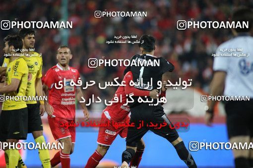 1440848, Tehran, , لیگ برتر فوتبال ایران، Persian Gulf Cup، Week 27، Second Leg، Persepolis 0 v 0 Sepahan on 2019/04/26 at Azadi Stadium