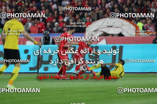 1443426, Tehran, , لیگ برتر فوتبال ایران، Persian Gulf Cup، Week 27، Second Leg، Persepolis 0 v 0 Sepahan on 2019/04/26 at Azadi Stadium